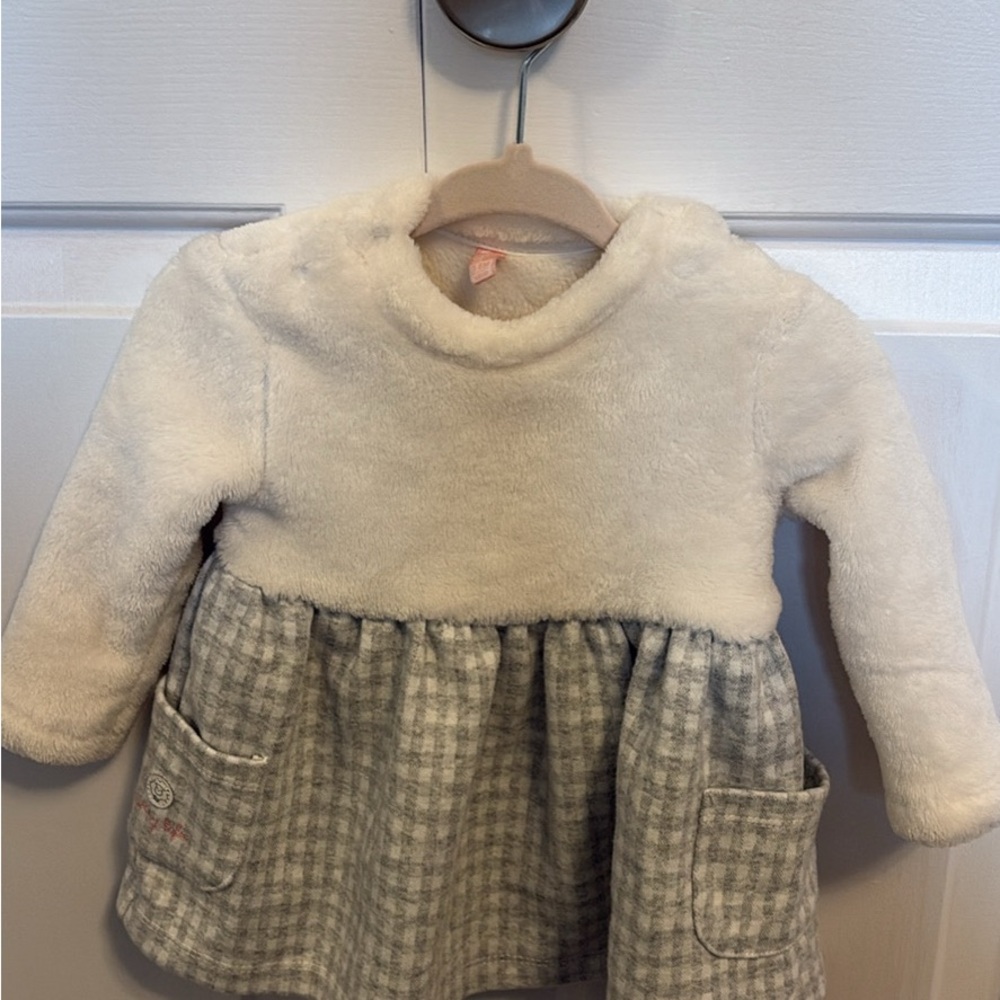 Losan Baby Girl  Fleece Dress 3-6 months